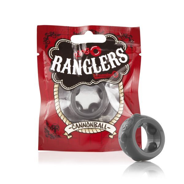 Ringo Ranglers Cannonball – Stretch Silicone Cock Ring with Firm Pleasure Balls > Cock Ring > Single