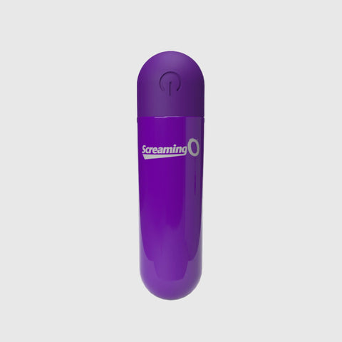 Screaming O Rechargeable Bullets Purple Compact Waterproof Mini Vibrator with 3 Speeds and Pulse Pattern BULLETS