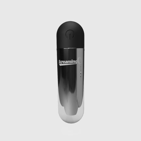 Screaming O Rechargeable Bullets Silver Compact Waterproof Mini Vibrator with 3 Speeds and Pulse Pattern BULLETS