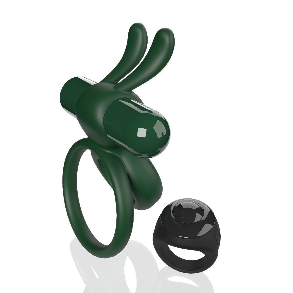 Ohare Remote Control (Green) – Waterproof Rechargeable Wearable Rabbit Vibrator with Double-Ring Design > Sex Toys > Couples Toys