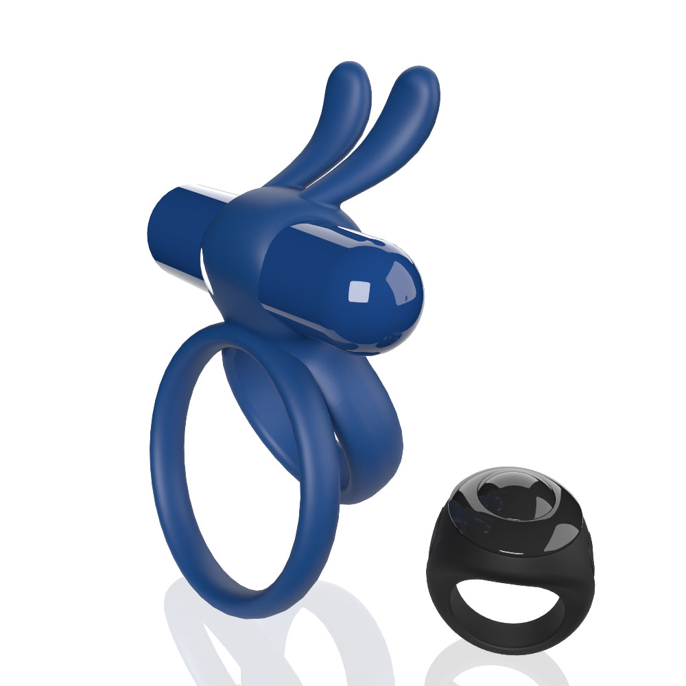 Screaming O Remote Controlled Ohare XL Vibrating Ring Blue – Targeted Deep Rumbling Vibrations Cock Rings Vibrating