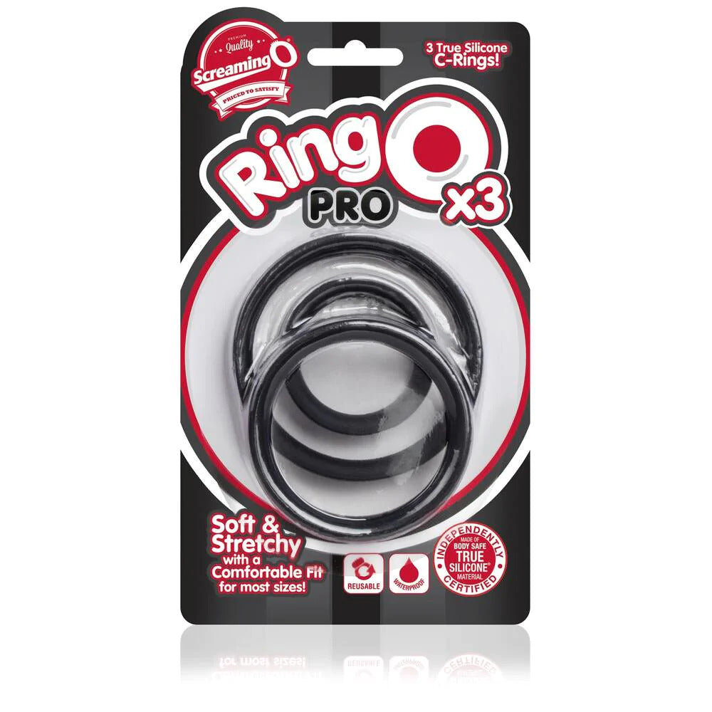 Screaming O Ringo Pro X3 – Silicone Stretchy Trio Pack Cock Rings > Cock Ring > Sets