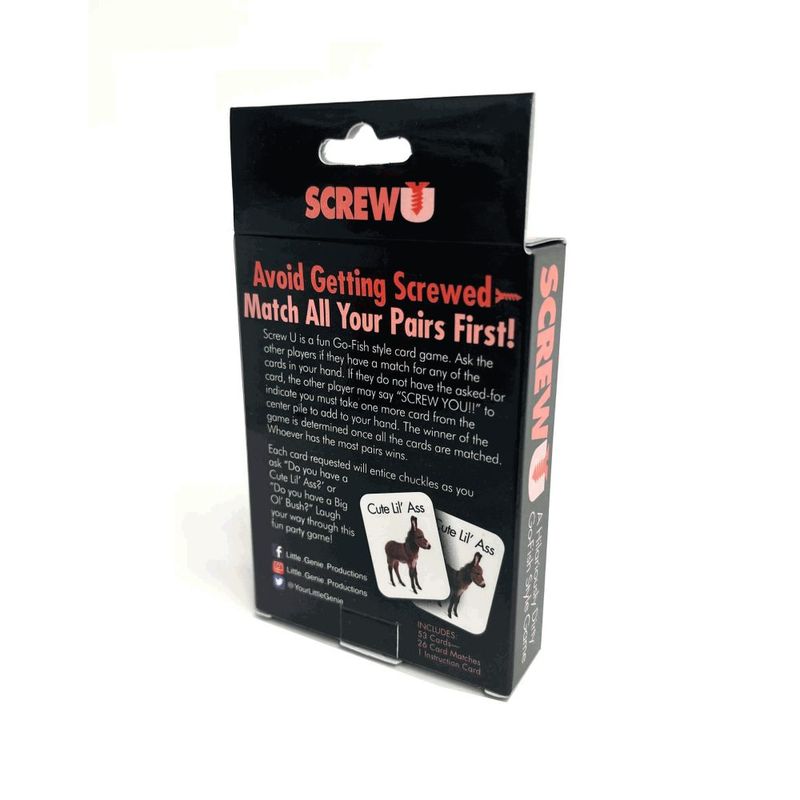 Screw U Card Game - Hilarious Adult Party Fun 2-8 Players > Novelties > Card Games