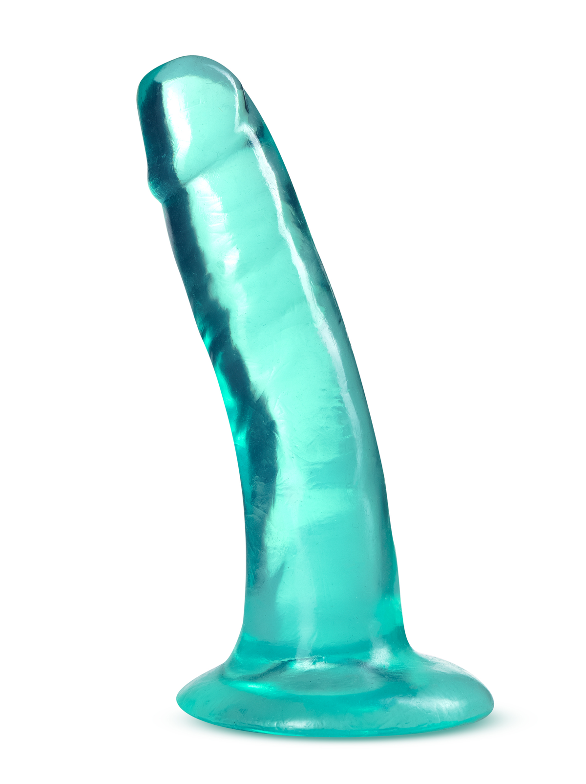 B Yours Plus Clear Suction Cup 5" Dildo Soft Realistic Feel > Dildos > Slim Dildos