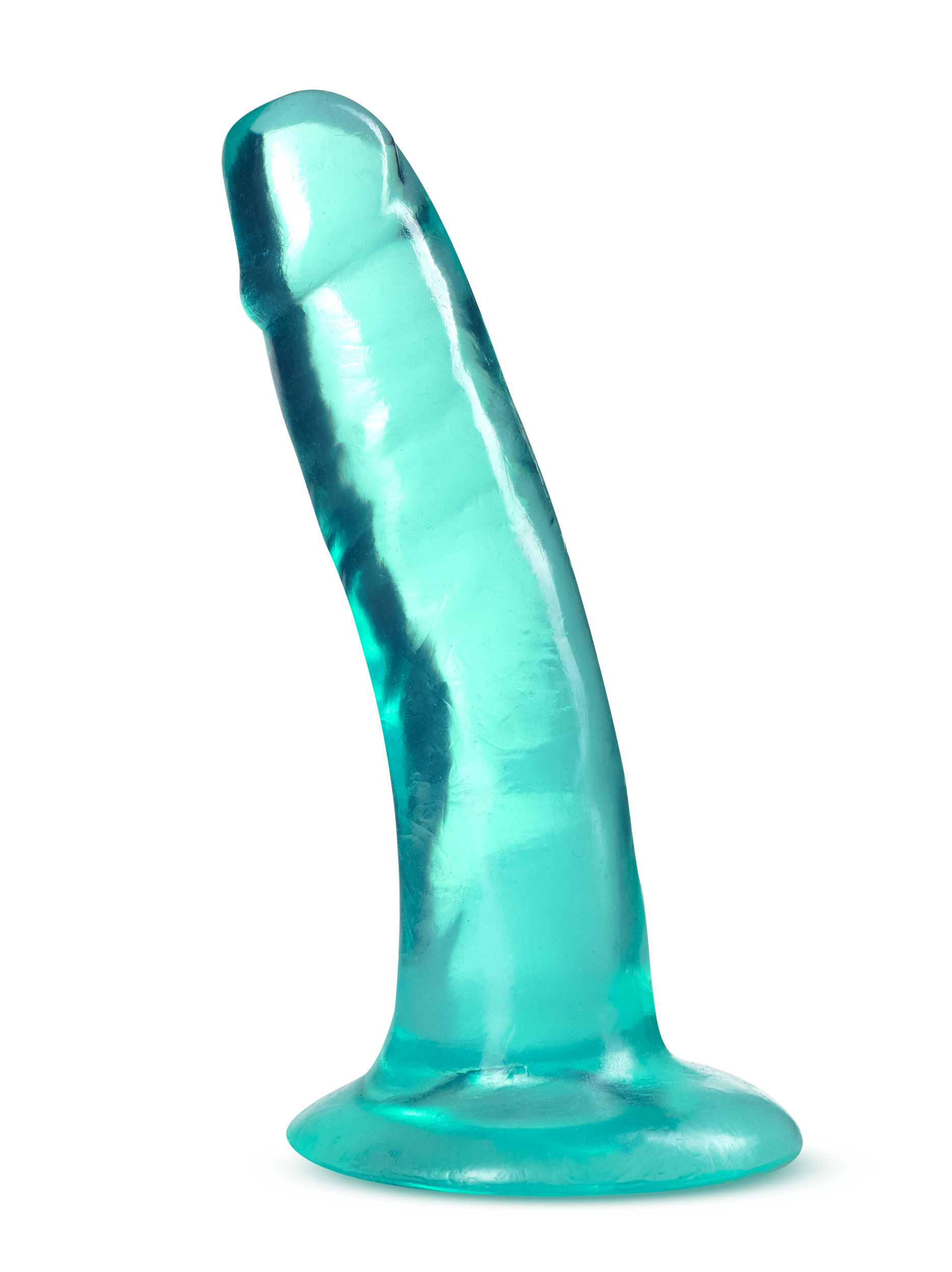 B Yours Plus Clear Suction Cup 5" Dildo Soft Realistic Feel > Dildos > Slim Dildos