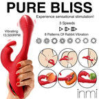 Silicone Rabbit Vibrator Red Clitoral Stimulator > Vibrators > Ladies > Rabbit Multi