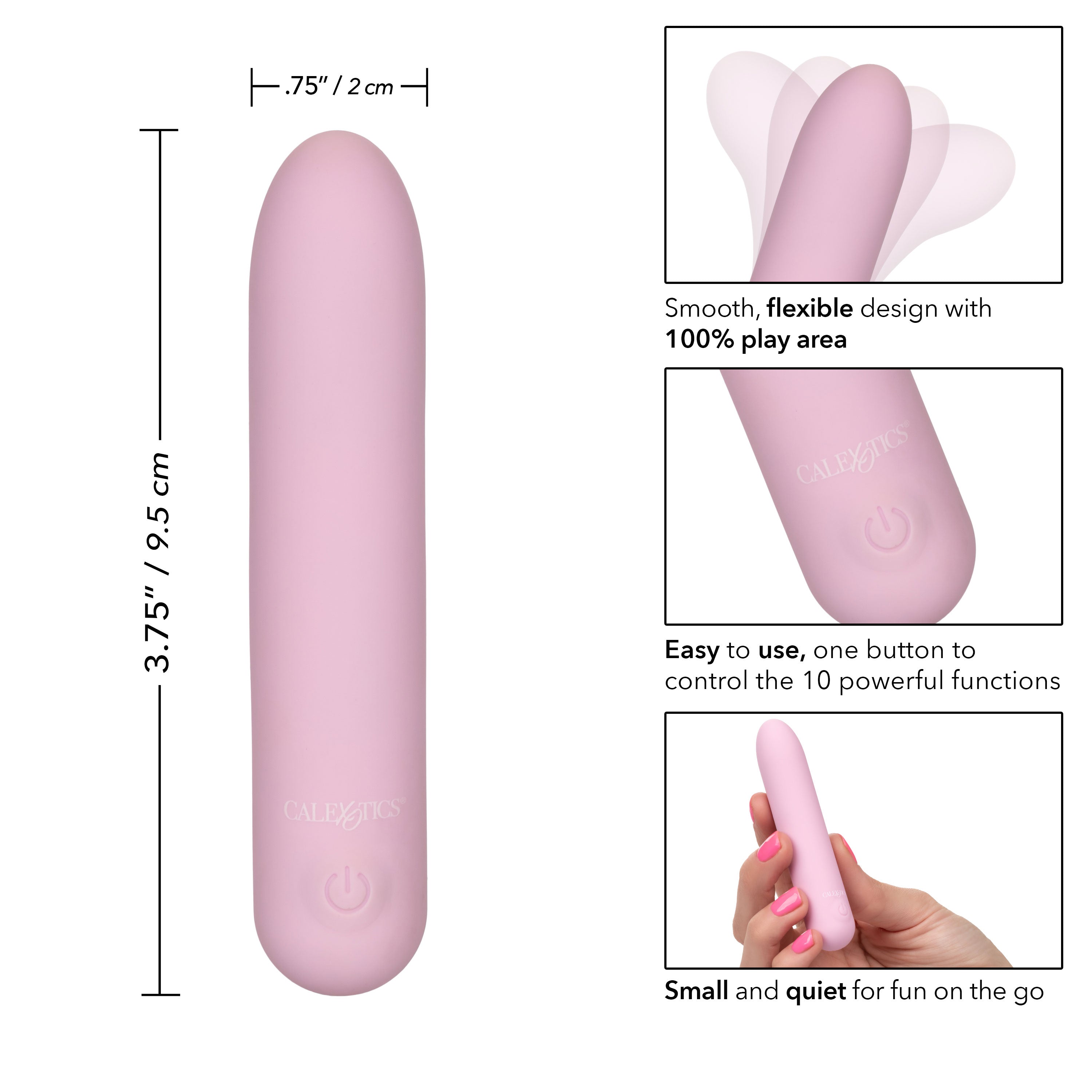 CalExotics Slay Charm Me Flexible Silicone Wireless Vibrator BULLETS