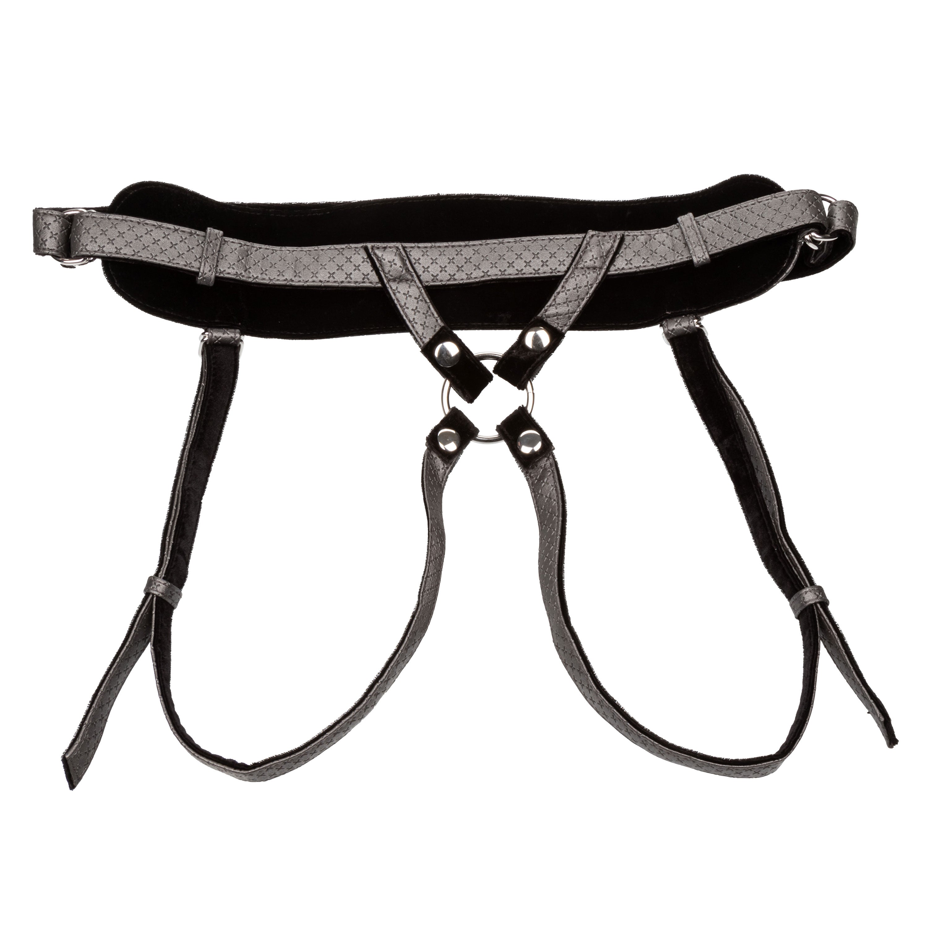 Her Royal Harness Regal Princess Crotchless Harness Pewter > Dildos > Strap On Harnesses