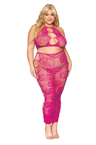 Seamless Queen Size Lingerie Set With Bralette And Skirt > Clothes > Plus Size Lingerie