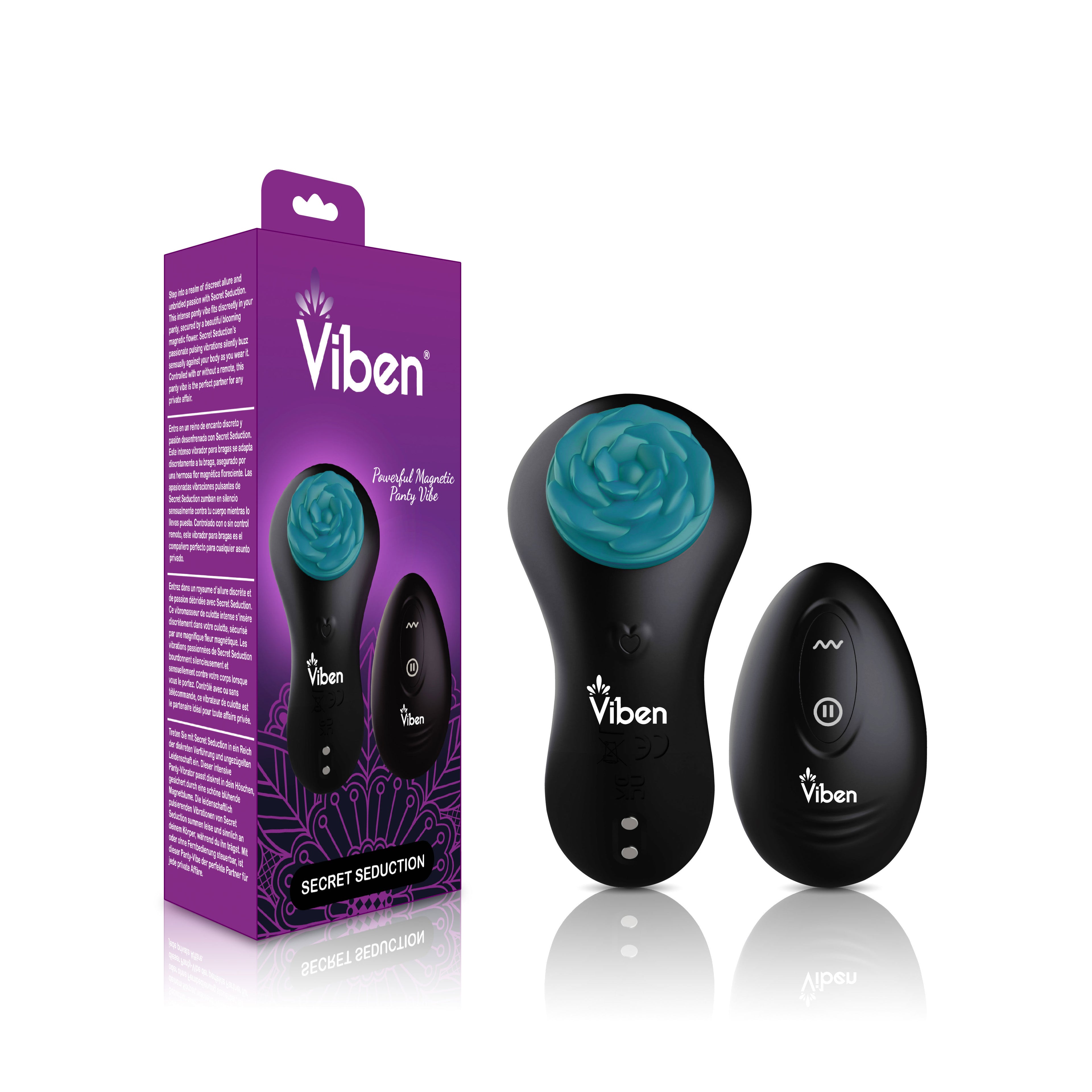 Secret Seduction Remote Panty Vibrator with Magnetic Flower > Sex Toys For Ladies > Panty Vibes