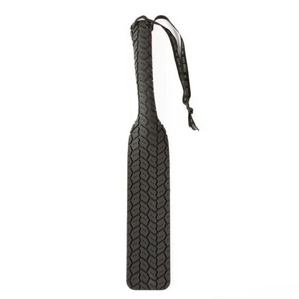 Sei Mio Vegan Leather Tyre Paddle – Tire-Tread Textured Spanking Paddle > Bondage Gear > Paddles