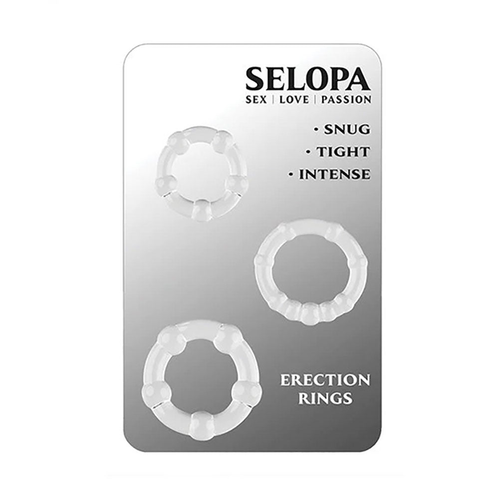 Selopa Cock Rings - Set of 3 for Enhanced Pleasure COCK RING Set