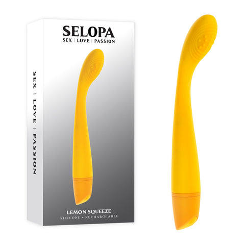 Selopa LEMON SQUEEZE Slim Vibe 18.4cm Waterproof Toy Vibrators - G Spot