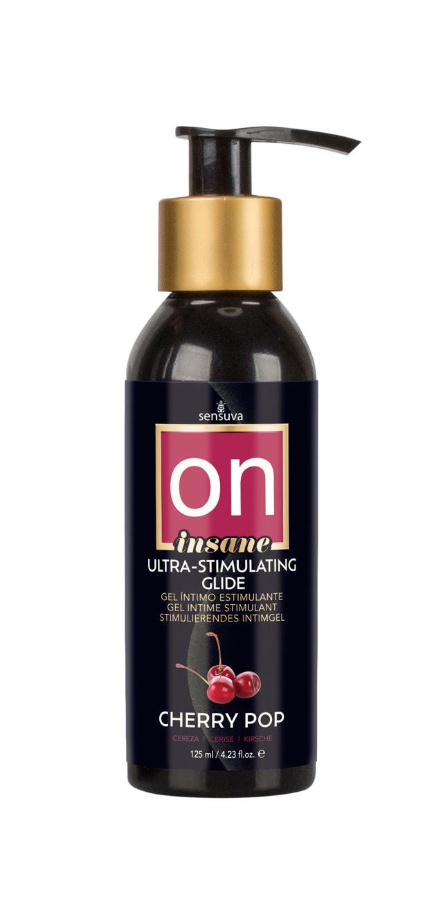 Sensuva Cherry Pop Ultra-Stimulating Personal Moisturizer 4oz Flavoured Lube