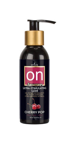 Sensuva Cherry Pop Ultra-Stimulating Personal Moisturizer 4oz Flavoured Lube