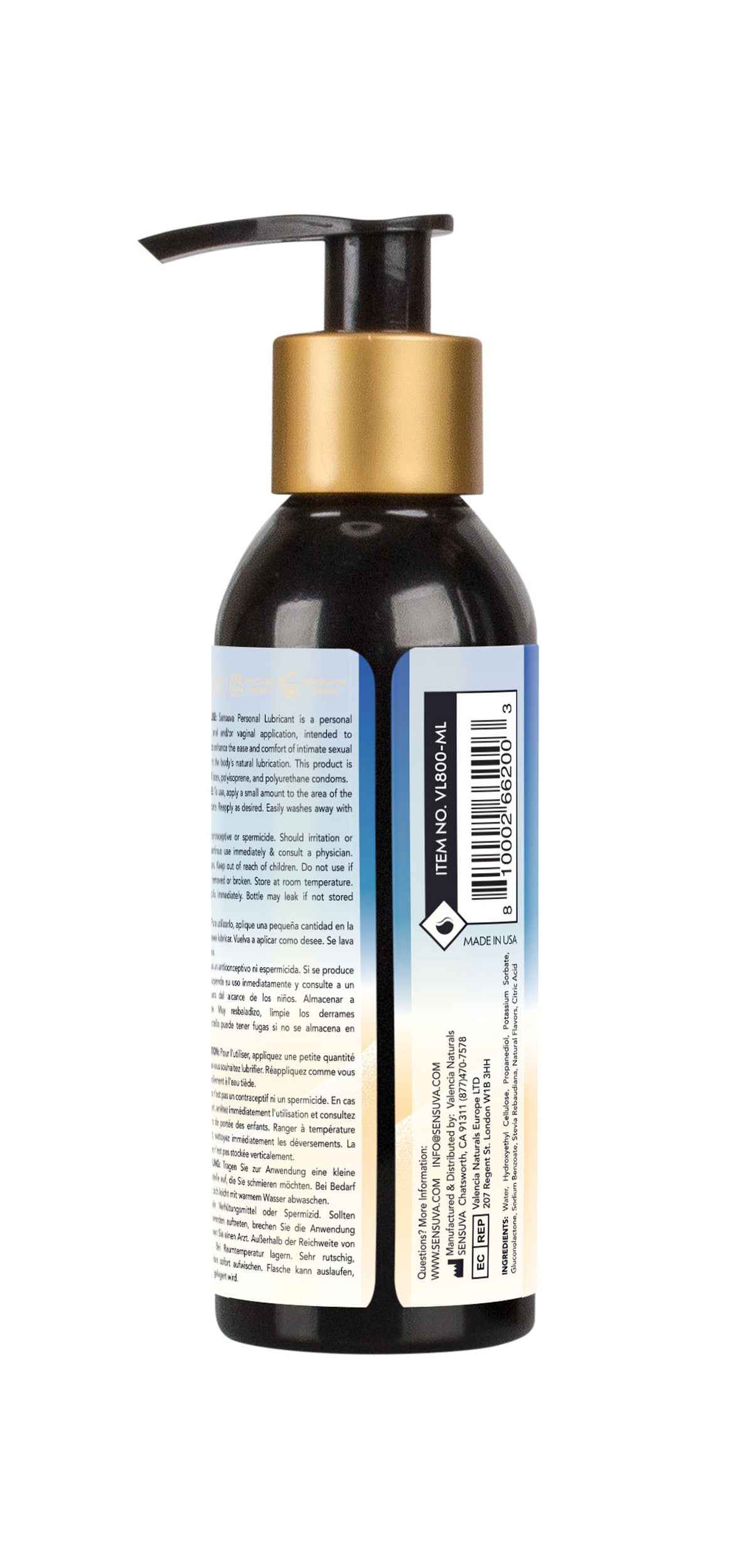 Sensuva Jelly Water-Based Personal Lubricant 125ml Bottle > Lube > Water Based