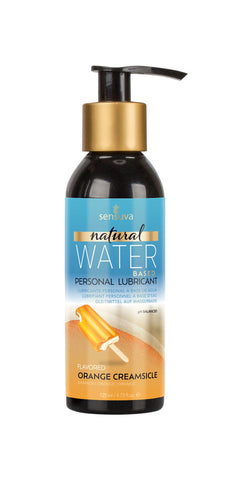 Sensuva Natural Water-Based Personal Lubricant Orange Creamsicle Flavoured Lube