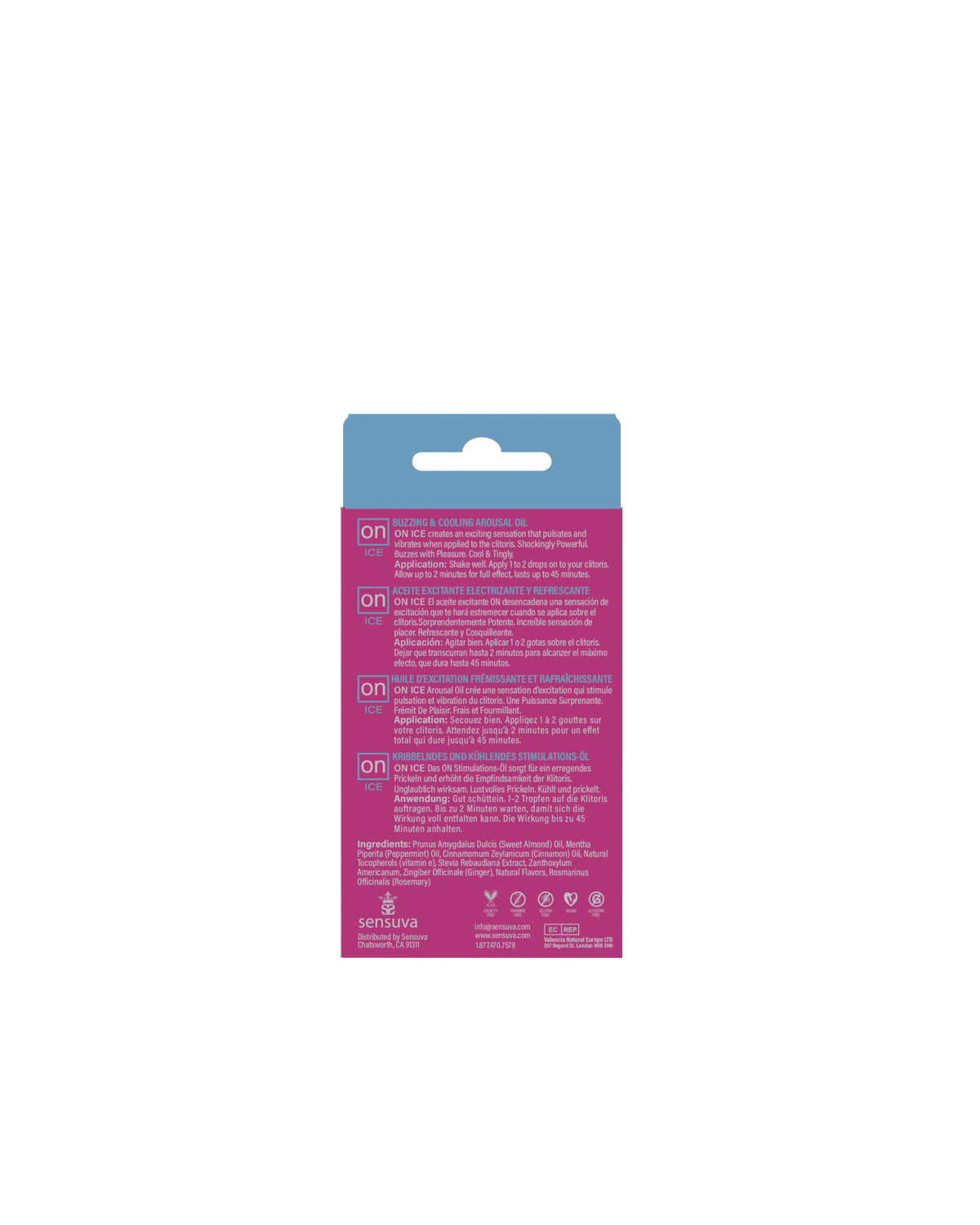 Sensuva On Ice Cooling Arousal Oil 5ml – Natural Essential Oils Botanical Extracts > Essentials > Womens Enhancers