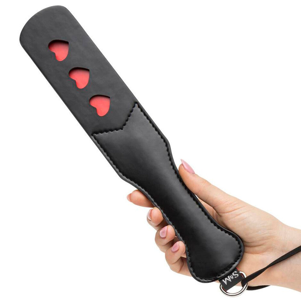 Sex And Mischief Heart Paddle With Split Surface Design Whips & Paddles