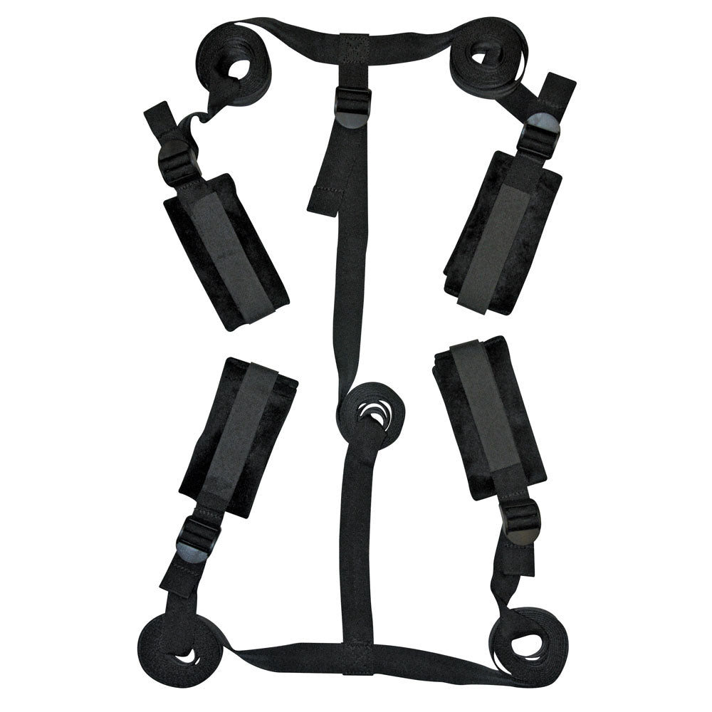 Sex & Mischief Bed Bondage Restraint Kit – Adjustable 1.5m Straps Bondage Kit > Bondage Gear > Bed Restraints