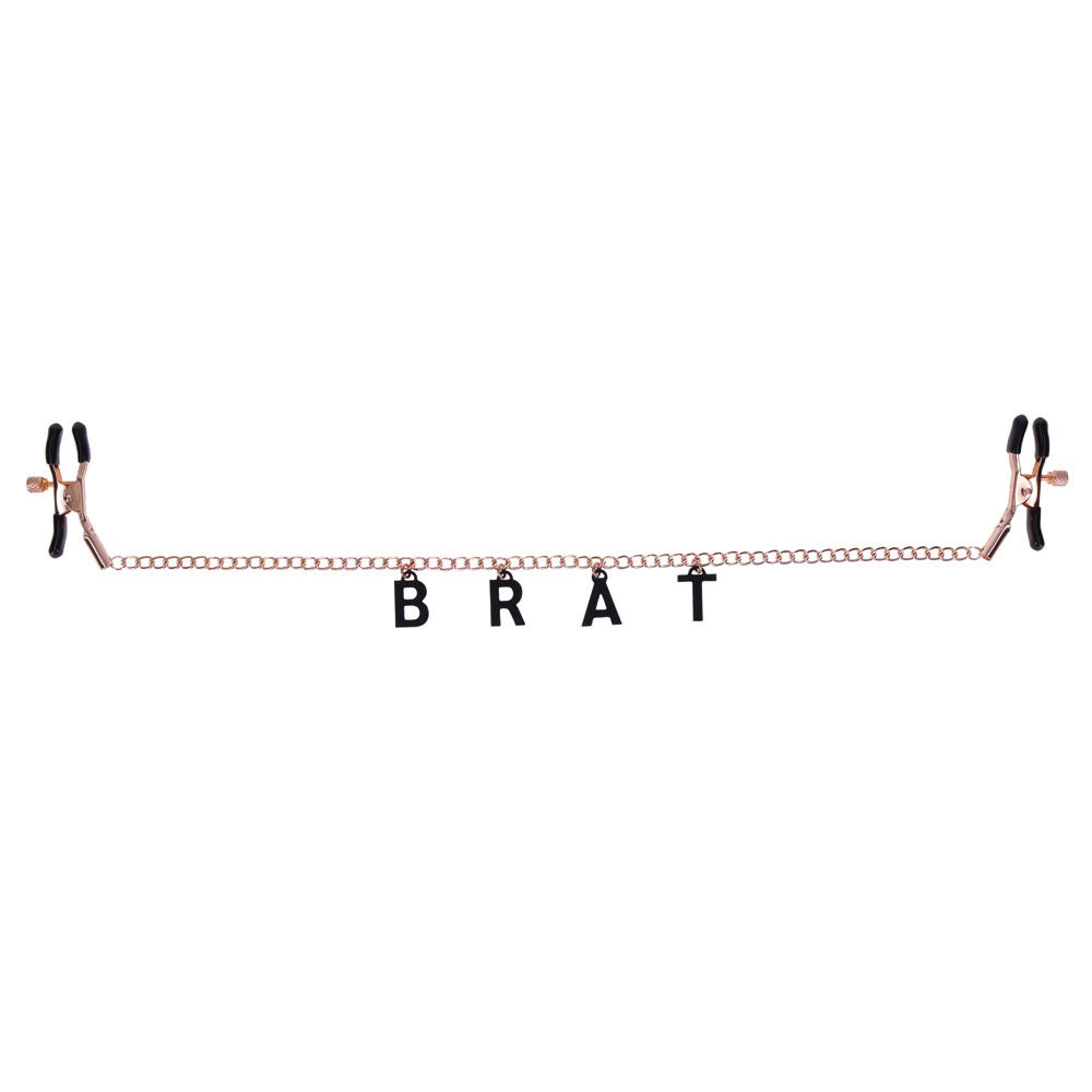 Sex & Mischief Brat Charmed Nipple Clamps 45 cm Chain Nipple Stimulators