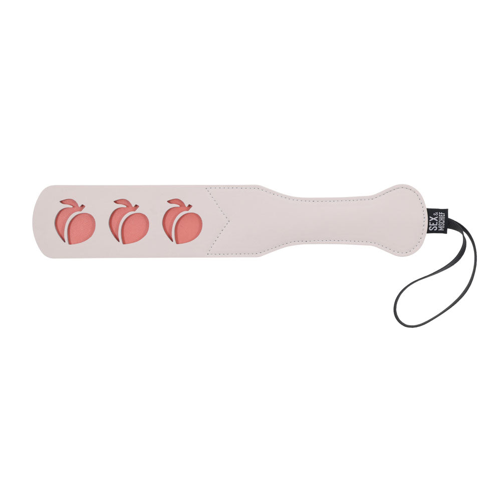 Sex & Mischief Peaches n CreaMe Impression Paddle 32cm Peach Paddle Secondary image