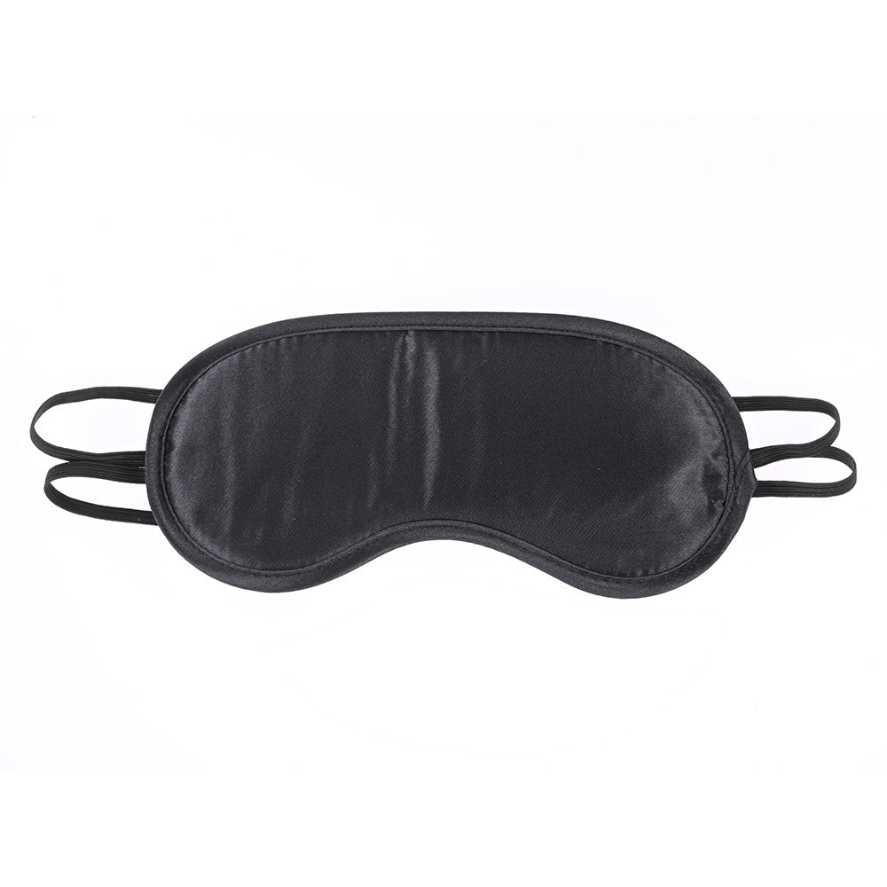 Sex & Mischief Satin Blindfold - Comfortable Black Eye Mask Blindfold
