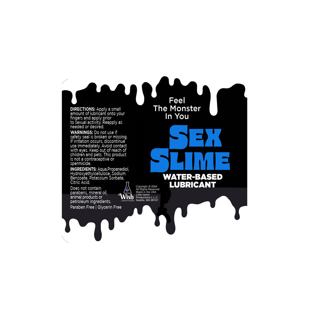 Sex Slime Blue Water Based Lubricant 60ml Bottle > Lube > Speciality Exempt