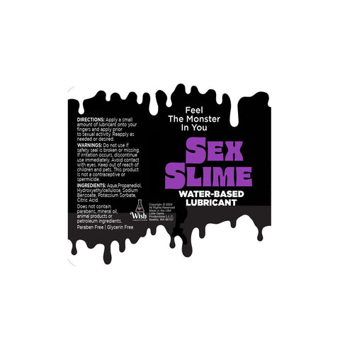 Sex Slime Purple Water Based Lubricant 60 ml Bottle Speciality Lubricants