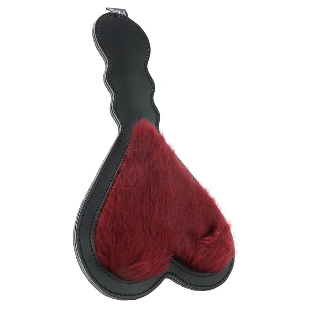 Sex and Mischief Enchanted Heart Paddle – Vegan Fur and Faux Leather Bondage Paddle > Bondage Gear > Paddles