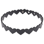 Sex & Mischief Heart Day Collar Choker Style Necklace in Faux Leather > Clothes > Womens Leather