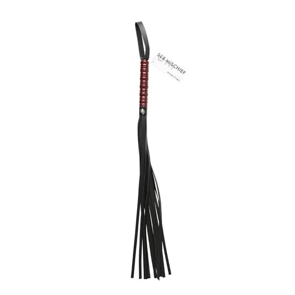 Sex and Mischief Mahogany Flogger for Intimate Adventures Whips & Paddles