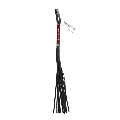 Sex and Mischief Mahogany Flogger for Intimate Adventures Whips & Paddles