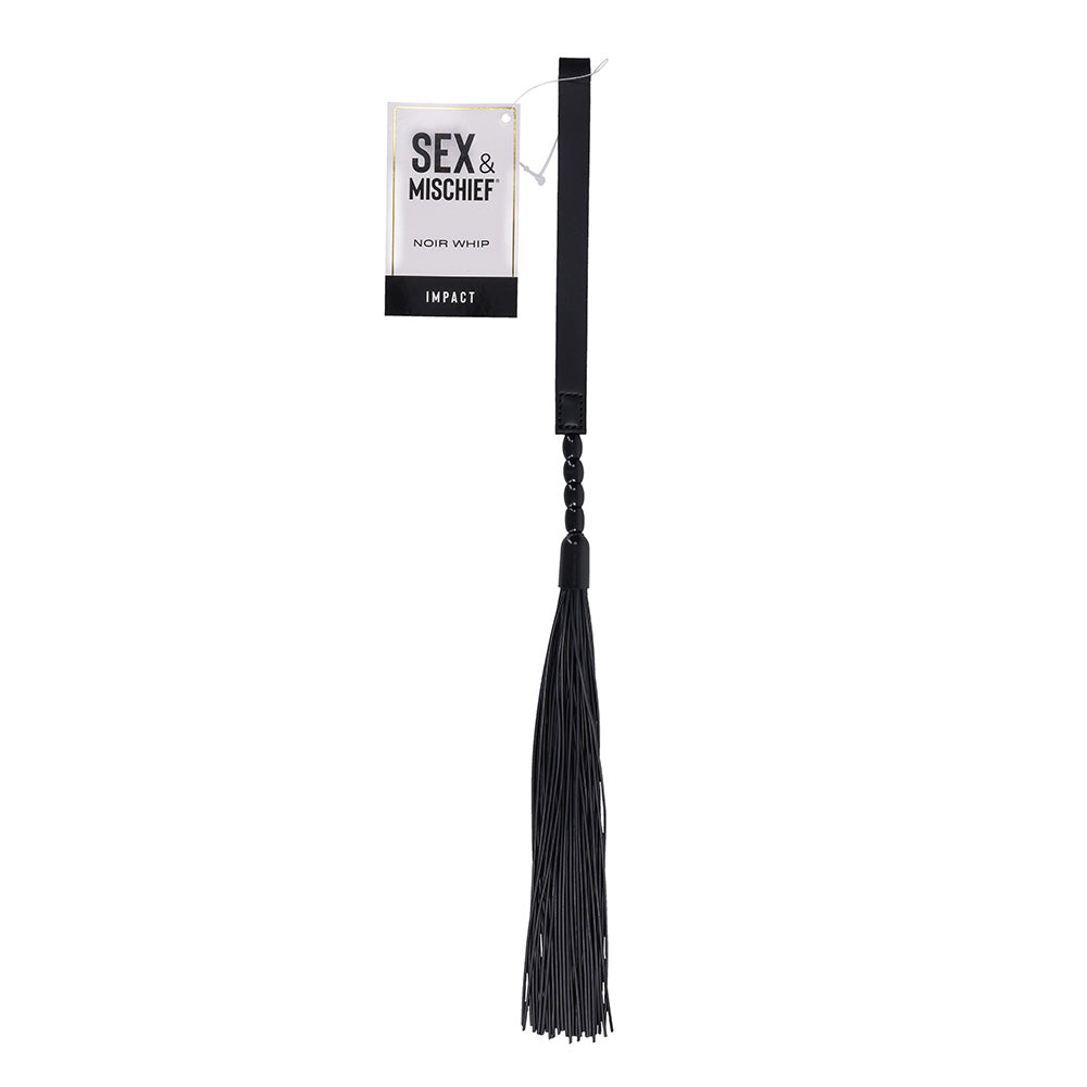 Sex and Mischief Noir Whip – Sensual Exploration Accessory > Bondage Gear > Whips & Floggers