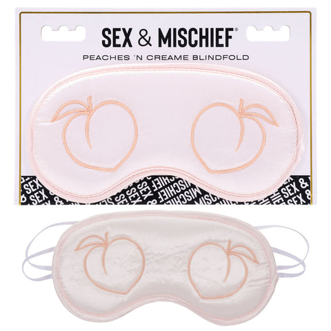 Sex and Mischief Peaches and Cream Blindfold Peach Eyemask Blindfold