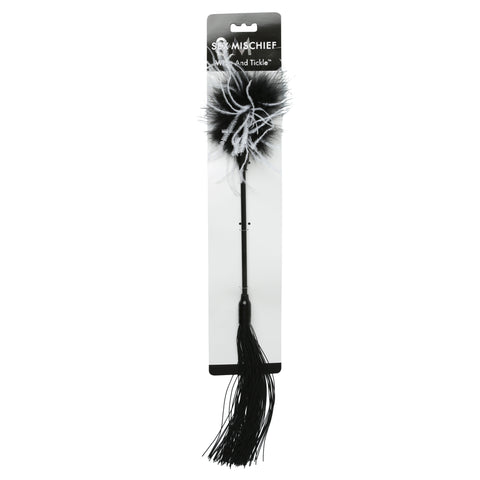 Sex and Mischief Whip and Feather Tickler for Adult Intimacy Whips & Paddles
