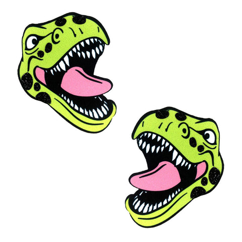Sexy T-Rexy Dino Glitter Nipztix Breast Pasties for Adults Pasties