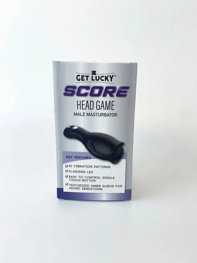 Score Head Game – Textured Vibrating Masturbator with LED > Sex Toys For Men > Masturbators > Vibrating
