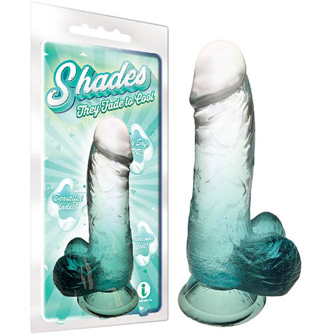 Shades 6 Inch Jelly Dong Emerald 15.2 cm Dildo