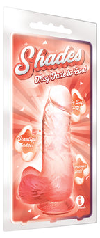Shades 6 Inch Coral Jelly Dong – Vibrant 15.2 cm Dildo > Dildos > Realistic Dildos