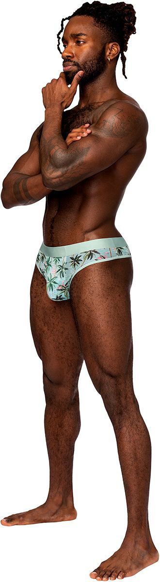 Sheer Print Mens Sheer Thong Large Flamingo Ultra Comfort Secondary image