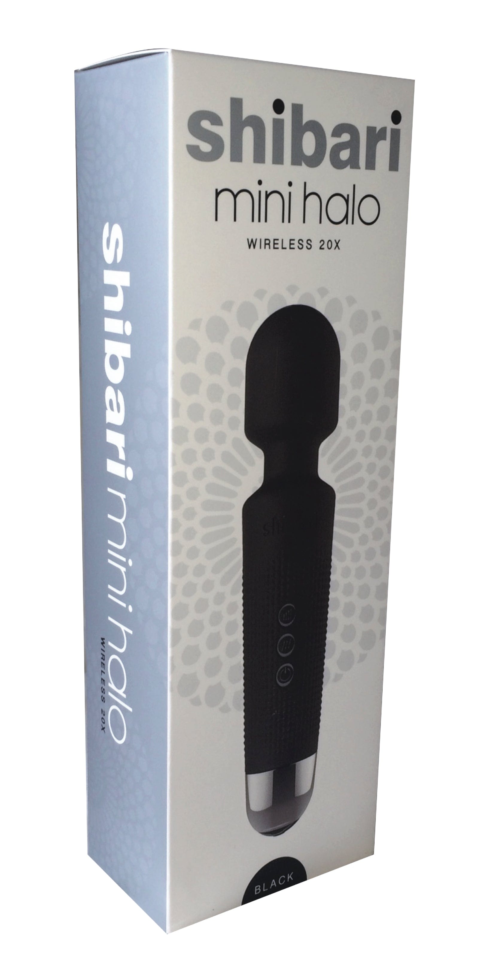 Shibari Mini Halo Wireless 20X Black Compact Wand Electric Massager