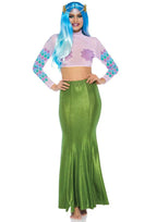 Shimmer Spandex Mermaid Costume Maxi Skirt Sexy Green Small Medium > Clothes > Costumes > Womens