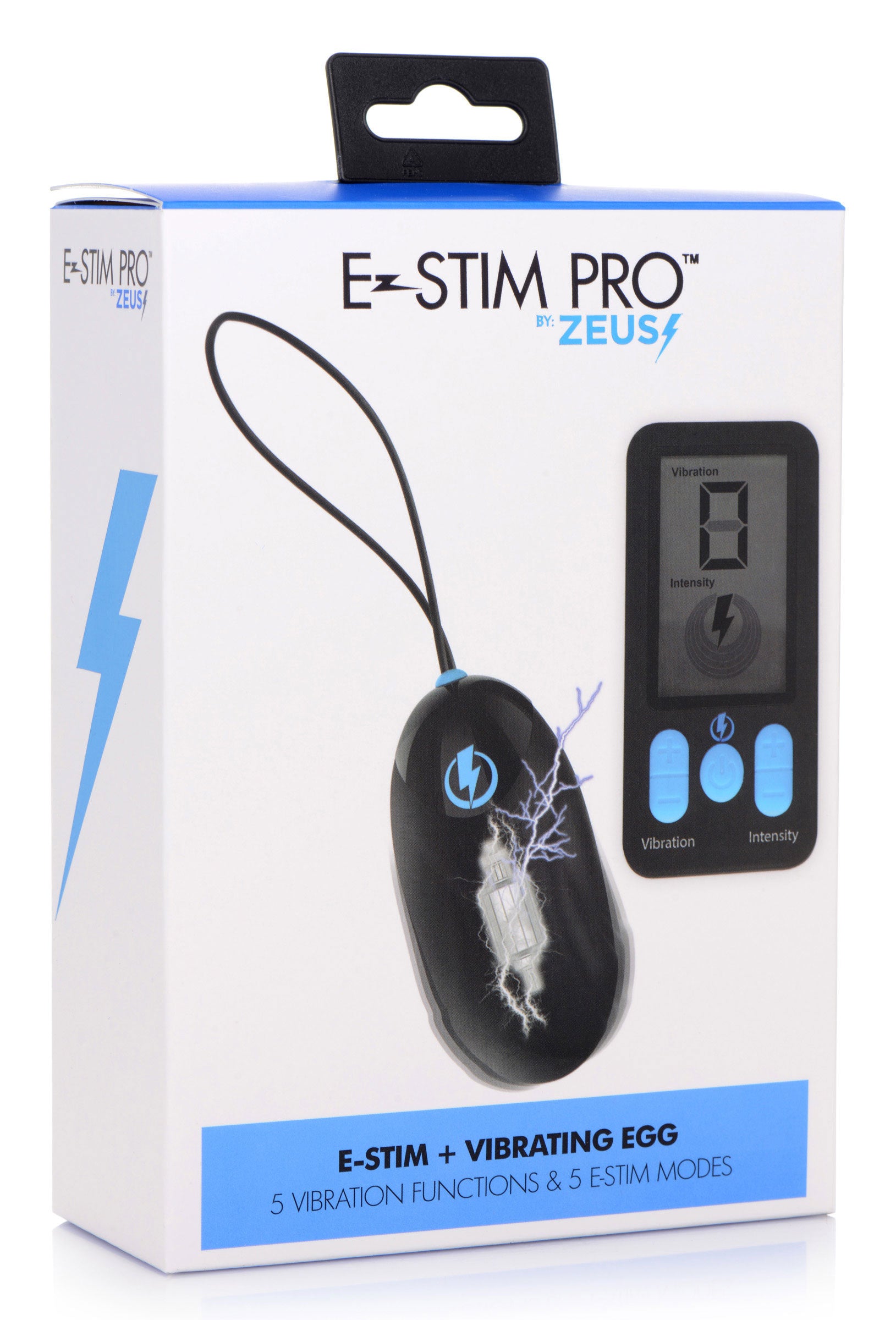 E-Stim Pro Silicone Vibrating Egg with Wireless Remote Control Black BULLETS & EGGS