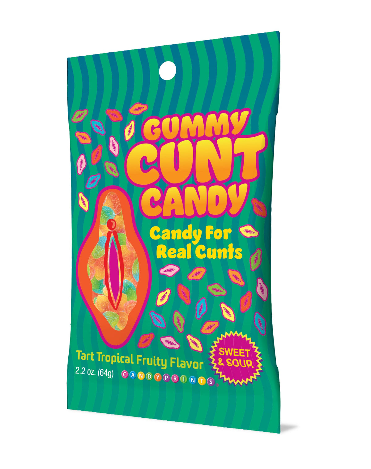 Bag Of Cunts Sweet And Sour Sugarcoated Candy Gummies > Novelties > Candy & Edible Items