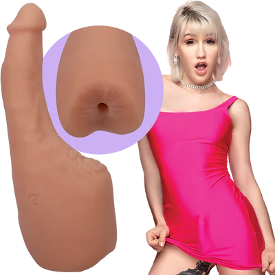 Signature Transgirl Lena Moon Ultraskyn 4.5 Inch Cock with Penetrable Ass Dongs Celebrity
