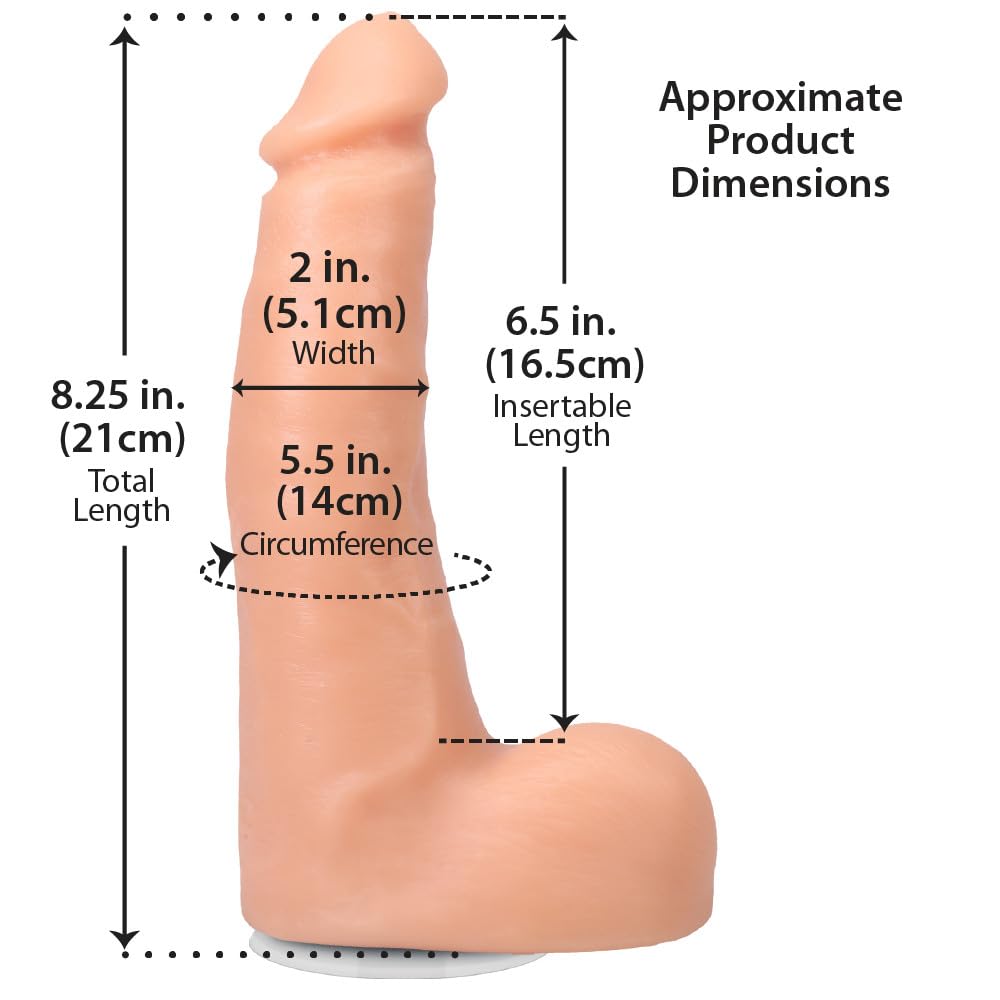 Signature Cocks Maximo Garcia 8.5 Inch Ultraskyn Dual Density Cock with Removable Vac-U-Lock Suction Cup Dongs Celebrity