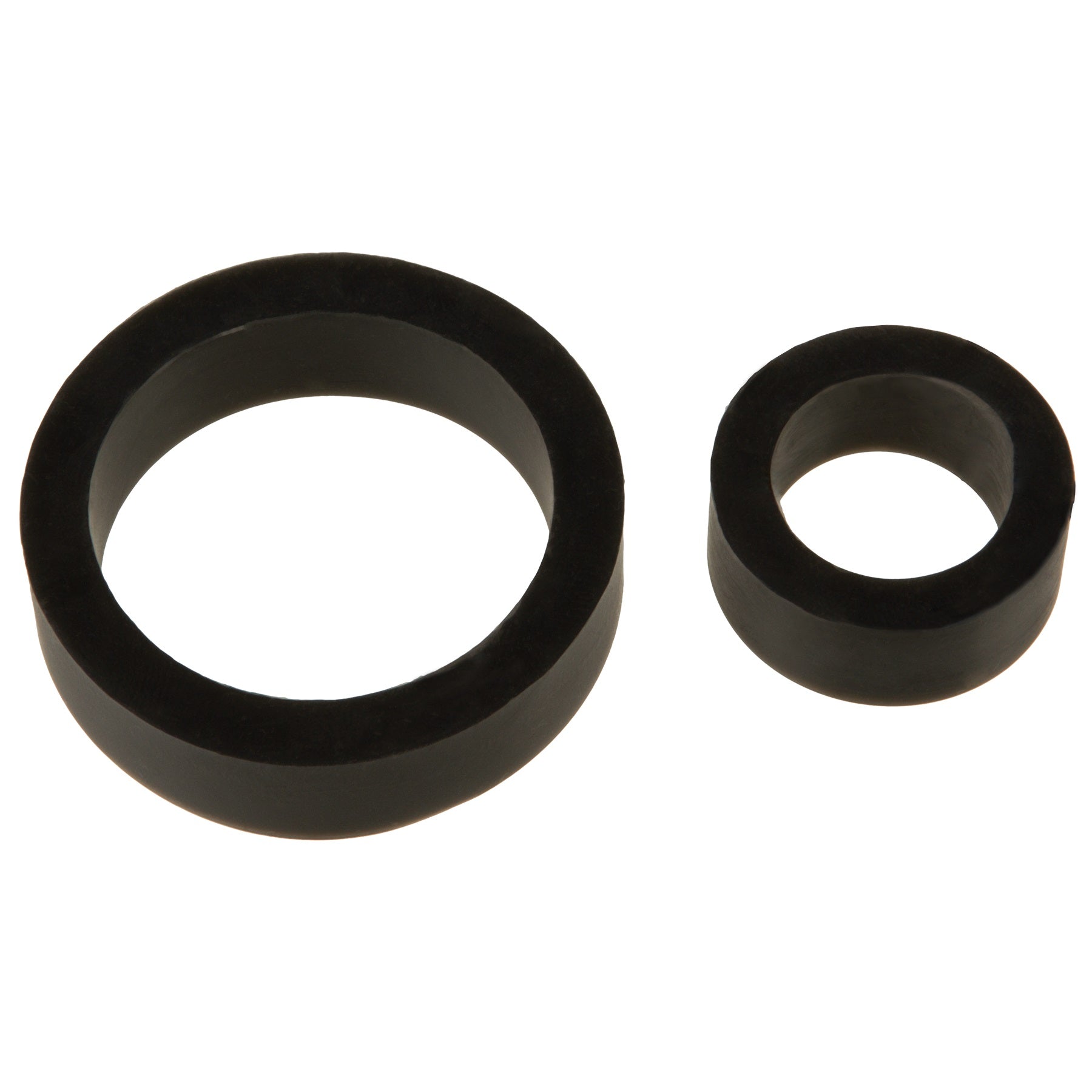 Silicone Cock Rings Double Pack Black for Ultimate Comfort and Performance COCK RING Set