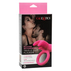 Silicone Triple Clit Flicker Vibrating Ring > Cock Ring > Vibrating