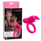 Silicone Triple Clit Flicker Vibrating Ring > Cock Ring > Vibrating